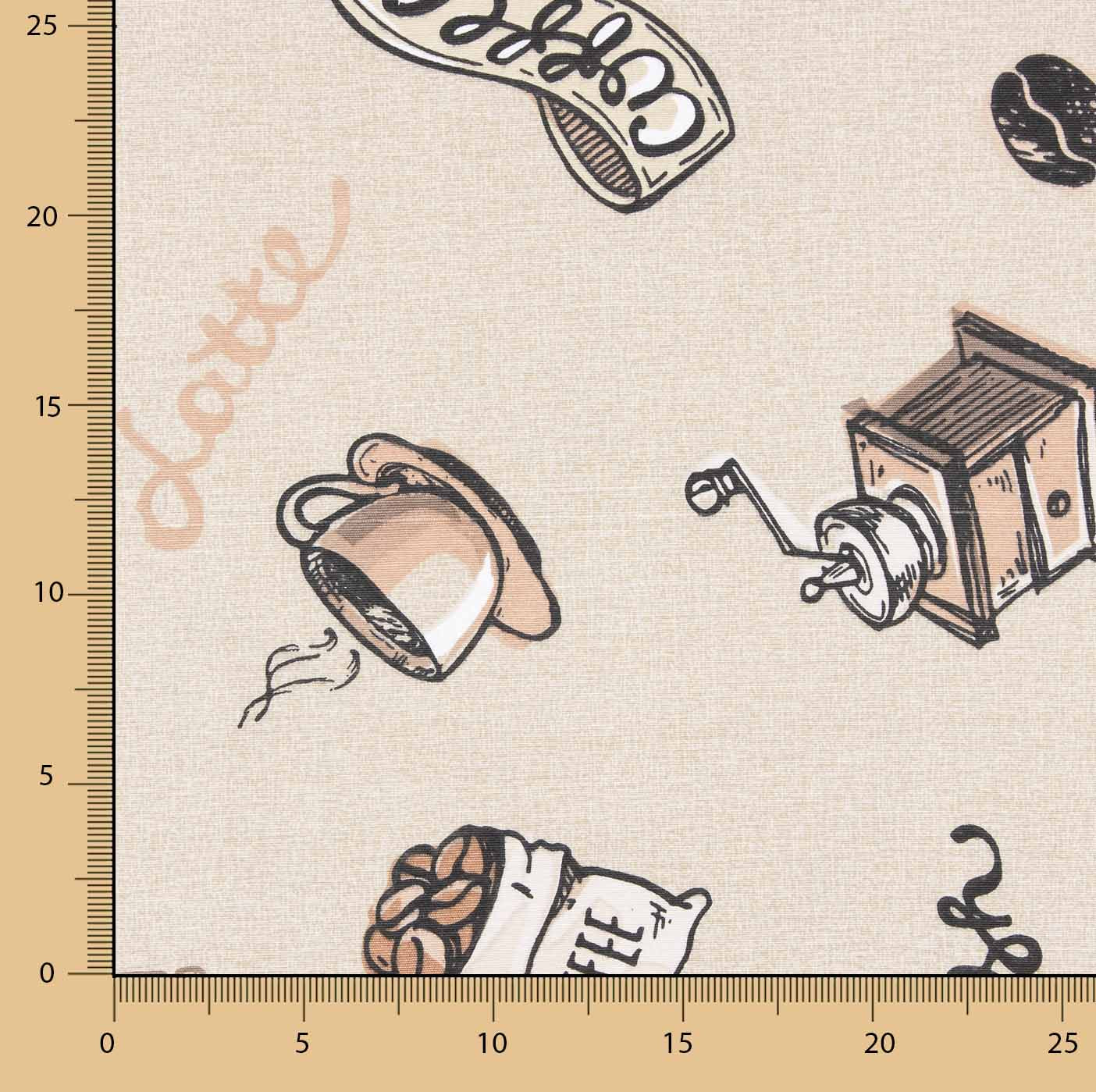 Toile imprimée café vintage - Ribes y Casals