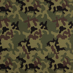 Fibre technique Sorona imprimé camouflage vert - Ribes y Casals