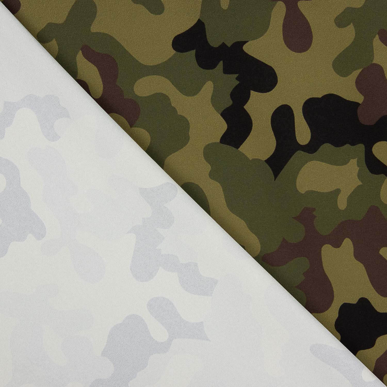 Fibre technique Sorona imprimé camouflage vert - Ribes y Casals