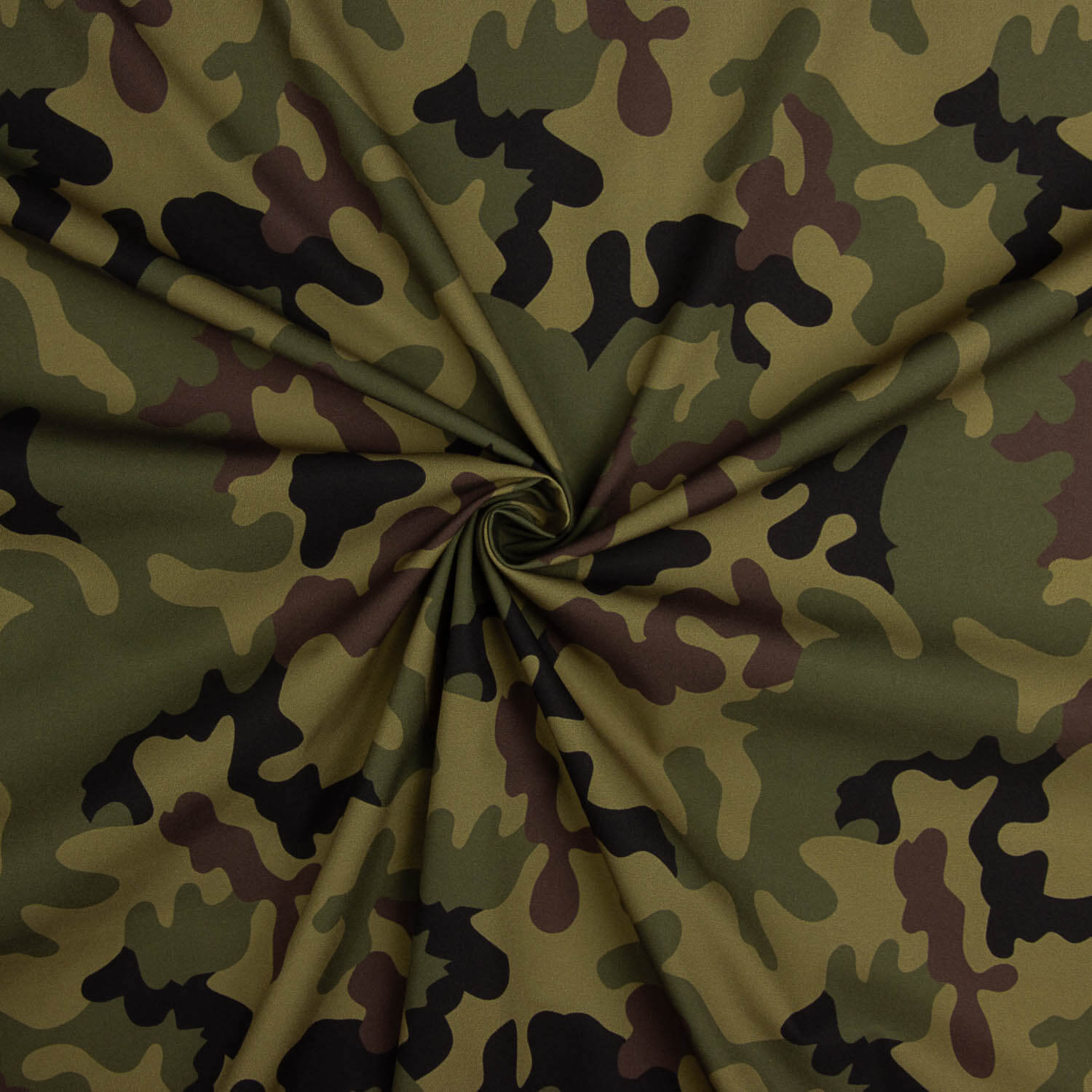 Fibre technique Sorona imprimé camouflage vert - Ribes y Casals