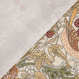 Toile de coton effet tissu de lin « Jardin d'oiseaux » beige - Ribes y Casals
