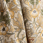 Toile de coton effet tissu de lin « Jardin d'oiseaux » beige - Ribes y Casals