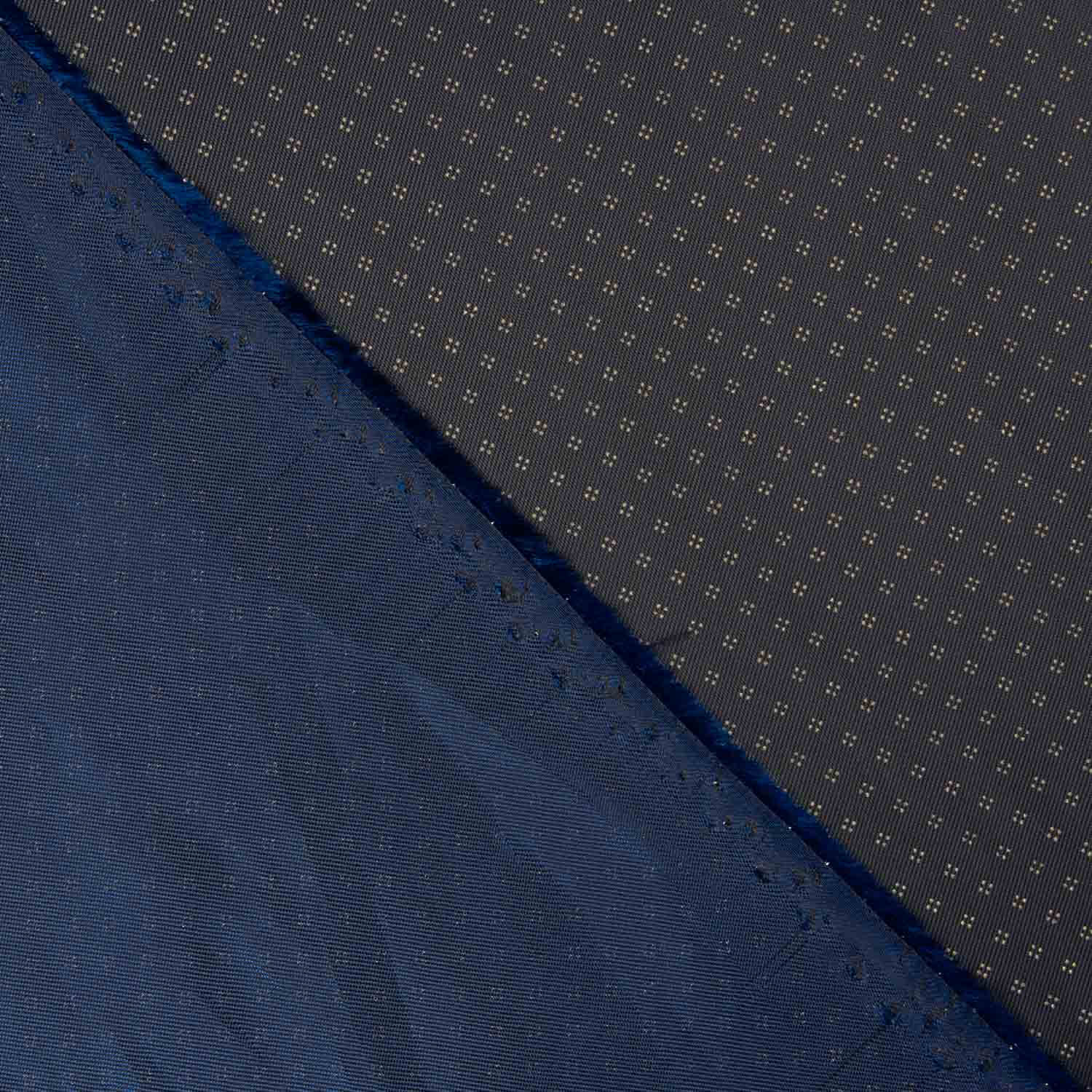 Doublure en polyester bleu intense imprimé Corbatero - Ribes y Casals