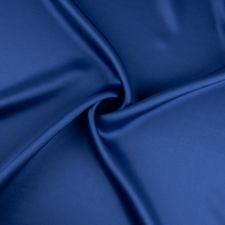 Triacétate satin bleu royal - Ribes y Casals