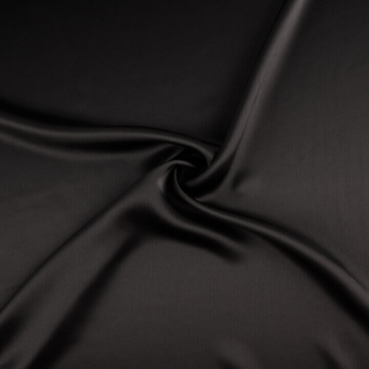 Satin de triacétate noir - Ribes y Casals