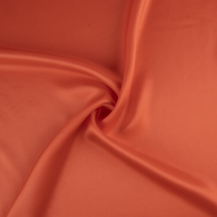 Triacétate satin rouge corail - Ribes y Casals