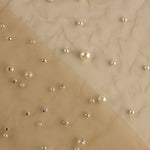 Tulle beige aux perles nacrées - Ribes y Casals