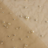 Tulle beige aux perles nacrées - Ribes y Casals