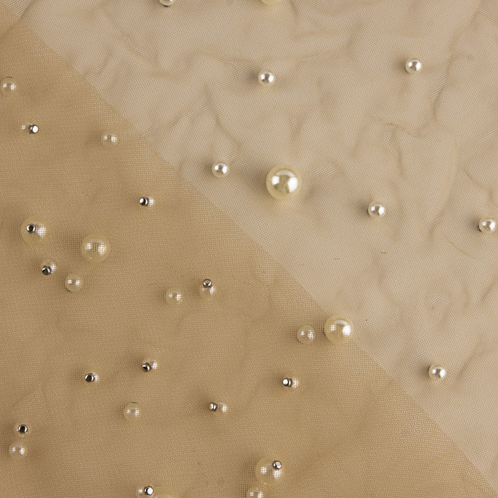 Tulle beige aux perles nacrées - Ribes y Casals