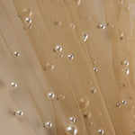 Tulle beige aux perles nacrées - Ribes y Casals