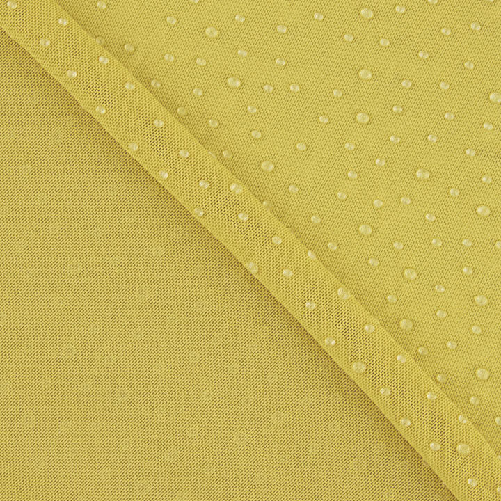 Tulle extensible jaune effet gouttes d'eau - Ribes y Casals