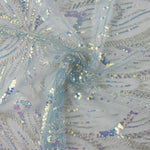 Tulle à sequins bleus - Ribes y Casals