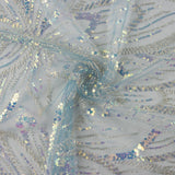 Tulle à sequins bleus - Ribes y Casals