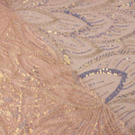 Tulle à sequins corail - Ribes y Casals