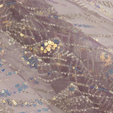 Tulle à sequins violets - Ribes y Casals