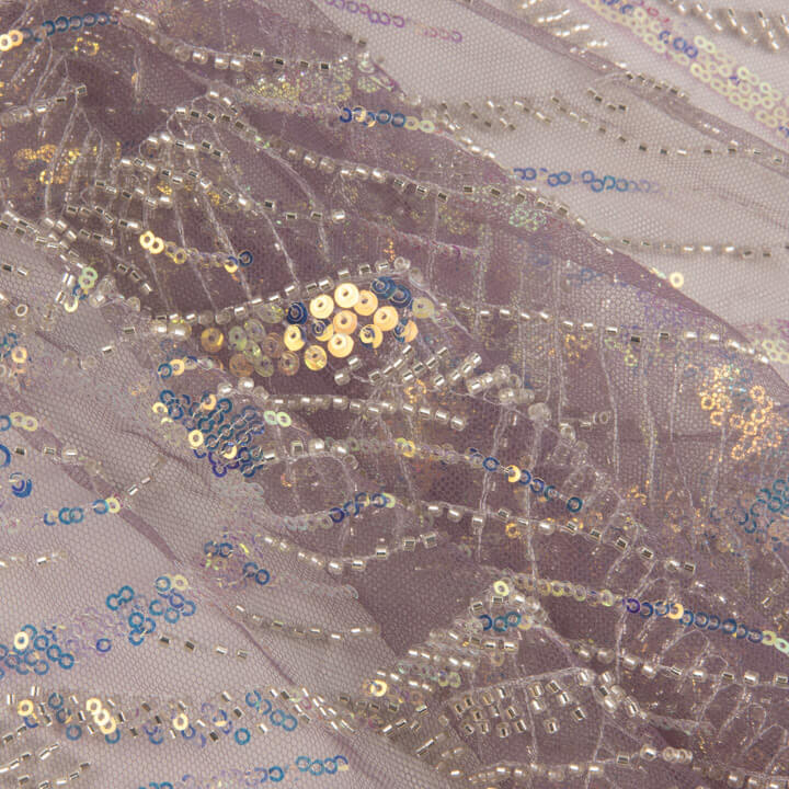 Tulle à sequins violets - Ribes y Casals