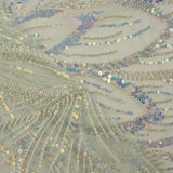 Tulle à sequins verts - Ribes y Casals