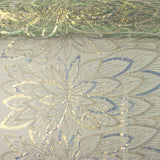 Tulle à sequins verts - Ribes y Casals