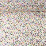 Tulle fantaisie blanc à sequins multicolores - Ribes y Casals