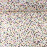 Tulle fantaisie blanc à sequins multicolores - Ribes y Casals