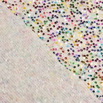Tulle fantaisie blanc à sequins multicolores - Ribes y Casals