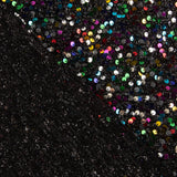 Tulle fantaisie noir à sequins multicolores - Ribes y Casals