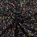 Tulle fantaisie noir à sequins multicolores - Ribes y Casals