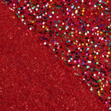 Tulle fantaisie rouge à sequins multicolores - Ribes y Casals