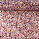 Tulle fantaisie rose à tissu à sequins multicolore - Ribes y Casals