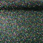 Tulle fantaisie vert à sequins multicolores - Ribes y Casals