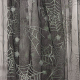 Tulle noir avec araignées argentées pour Halloween - Ribes y Casals