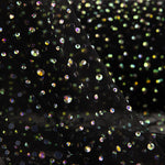 Tulle noir avec strass irisés - Ribes y Casals