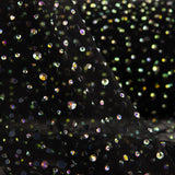 Tulle noir avec strass irisés - Ribes y Casals