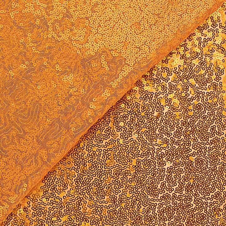 Tulle à mini-sequins oranges - Ribes y Casals