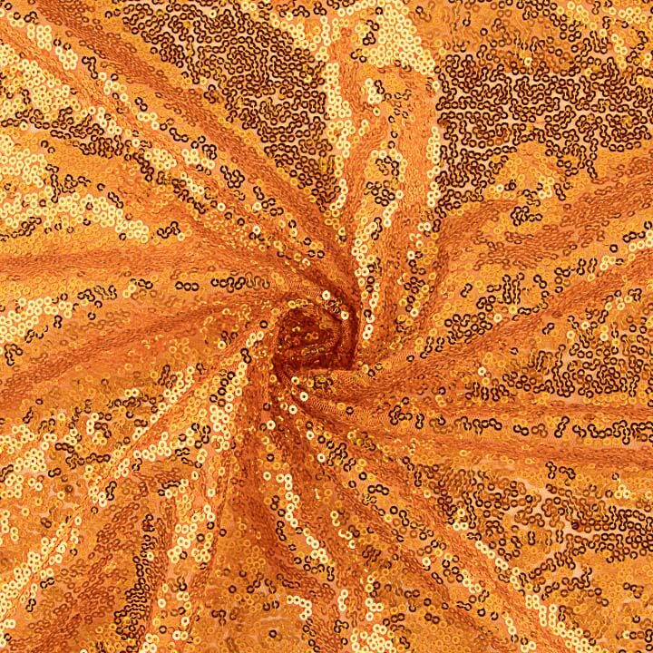Tulle à mini-sequins oranges - Ribes y Casals