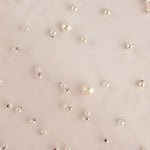 Tulle rose nude avec des perles nacrées - Ribes y Casals