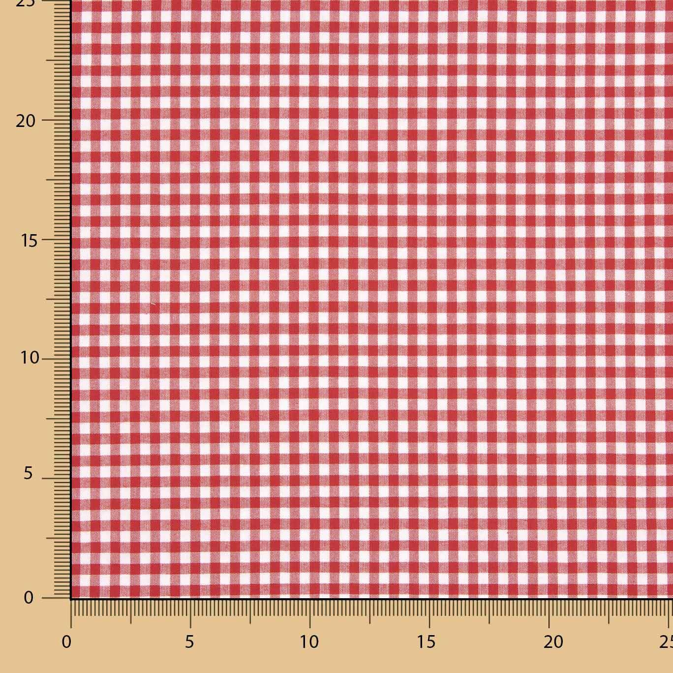 Carreaux Vichy Basic Rouge Petit 40 - Ribes y Casals
