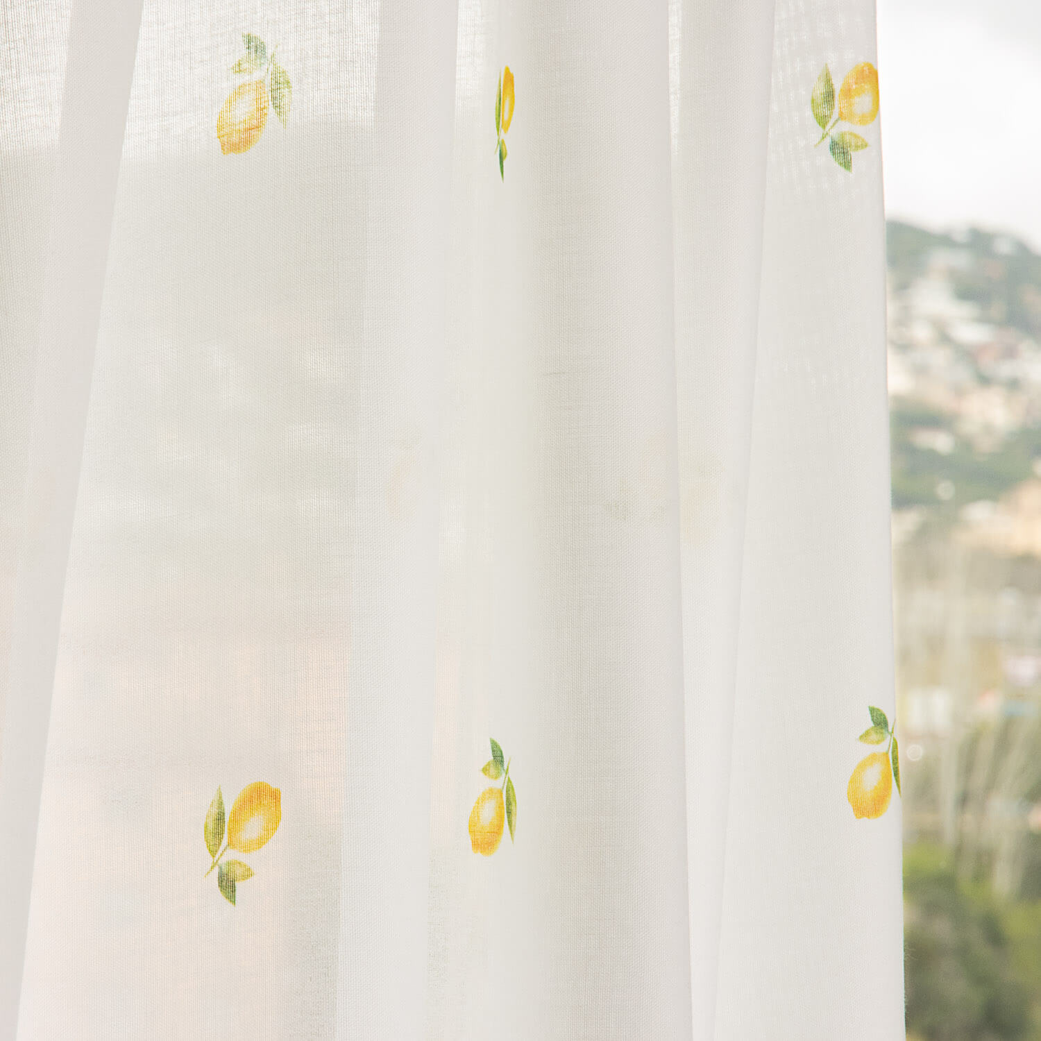 Voilage imprimé citrons - Ribes y Casals