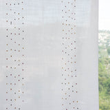 Voilage Plumeti à franges, tons automnaux - Ribes y Casals