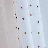 Voilage Plumeti à franges, tons automnaux - Ribes y Casals