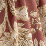 Toile de coton effet tissu de lin Jardin Imperial Terracotta - Ribes y Casals