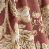 Toile de coton effet tissu de lin Jardin Imperial Terracotta - Ribes y Casals