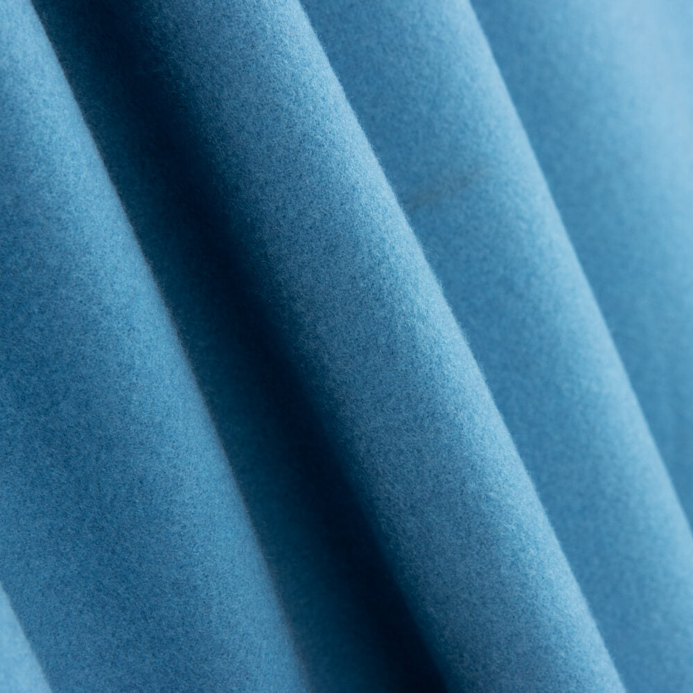 Manteau Loden Mouflon Bleu Capri - Ribes y Casals