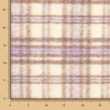 Manteau en Fourrure à Carreaux Beige - Ribes y Casals