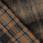 Cheveux Manteau Carreaux Marron - Ribes y Casals