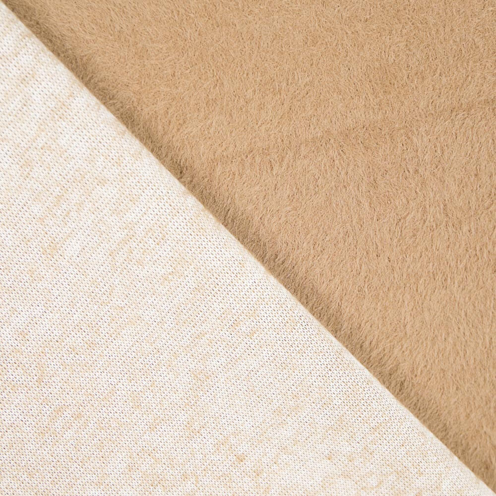 Manteau Sorona Fibre Maïs Poil Fin Camel - Ribes y Casals