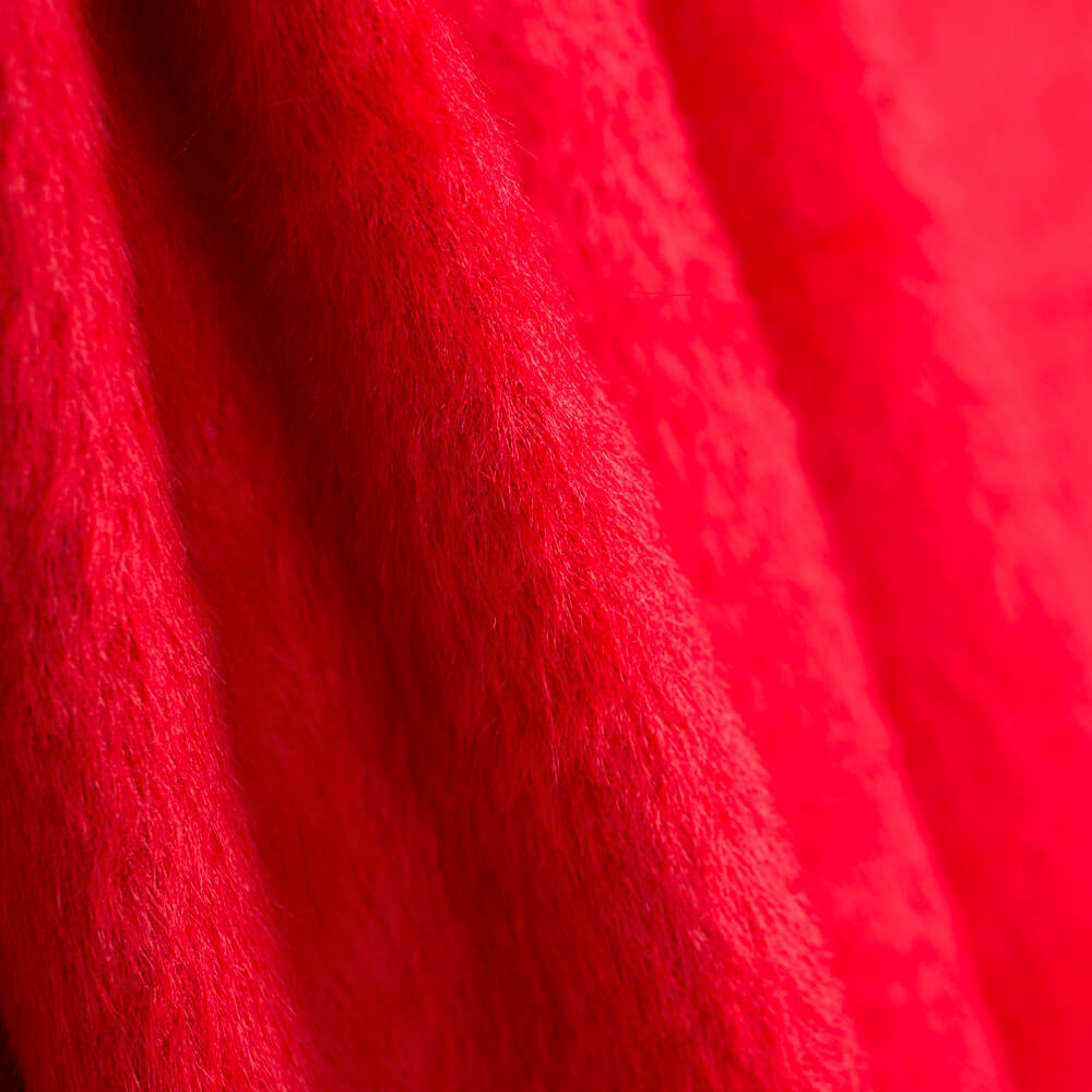 Manteau Sorona Fibre Maïs Poil Fin Rouge - Ribes y Casals
