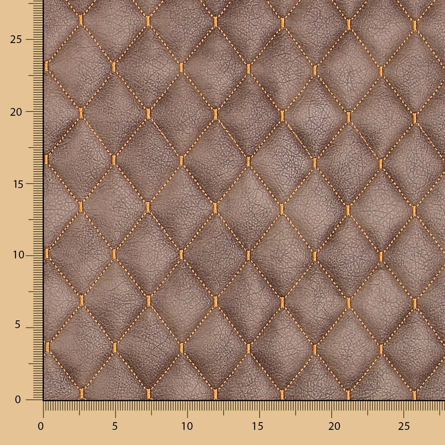 Similicuir Capitonné Marron - Ribes y Casals