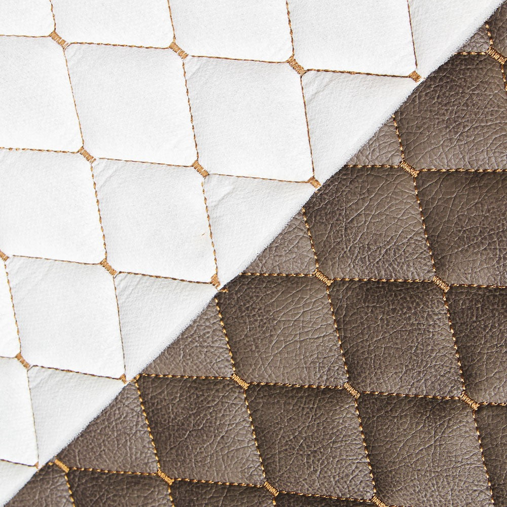 Similicuir Capitonné Marron - Ribes y Casals