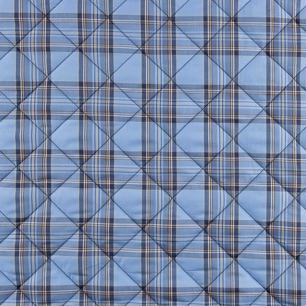 Quilting en coton à carreaux bleus - Ribes y Casals